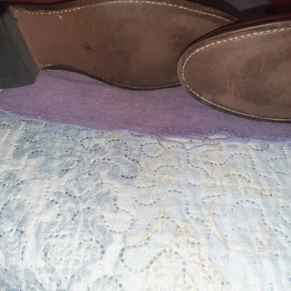 Laredo Red and White Leather Boots - Picture 6 of 13